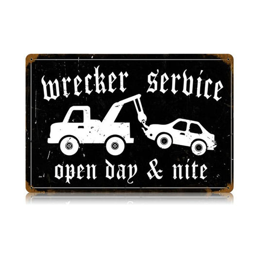 Wrecker Service Vintage Sign