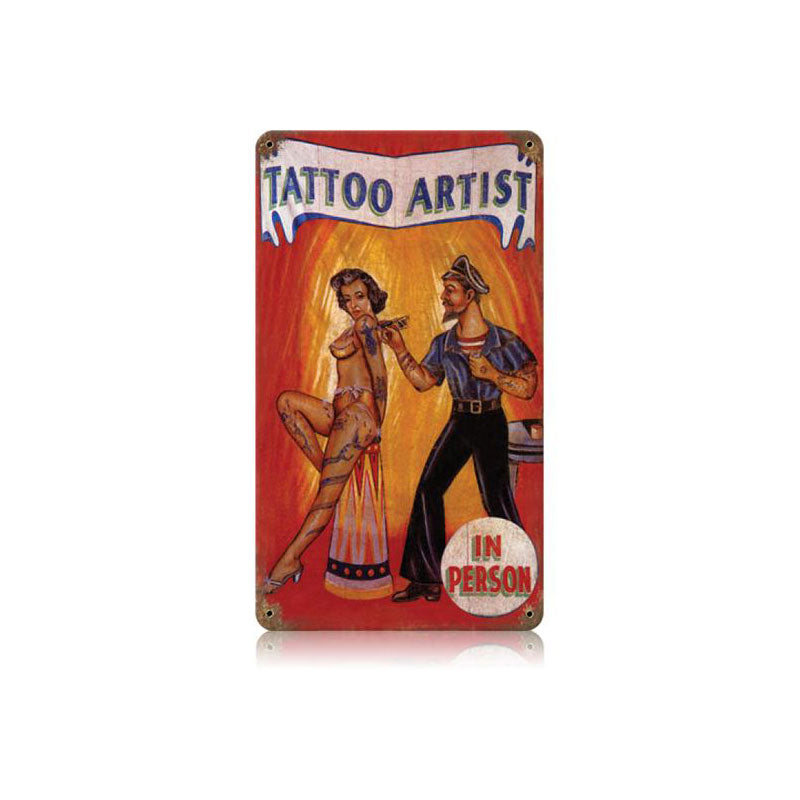 Tattoo Artist Vintage Sign