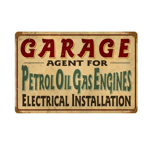 Petrol Garage Vintage Sign