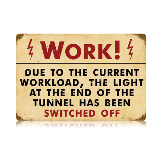 Work Vintage Sign