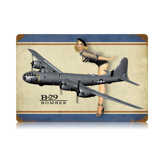 B-29 Bomber Legs Vintage Sign