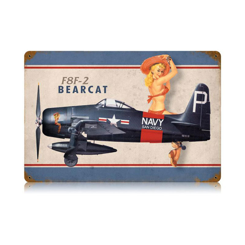 F8F Bearcat Vintage Sign