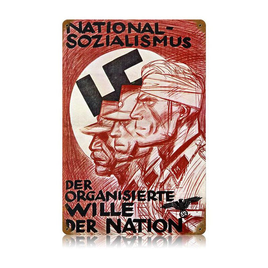 National Socialism Vintage Sign