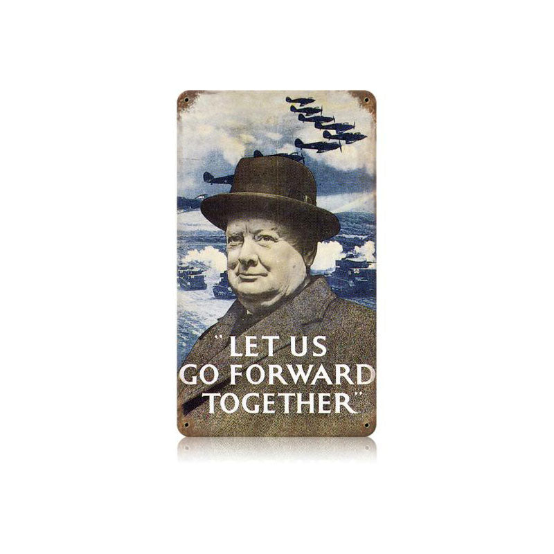 Go Forward Together Vintage Sign