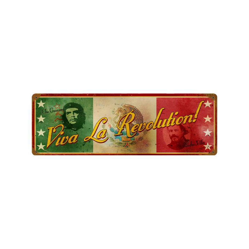 Viva La Revolution Vintage Sign