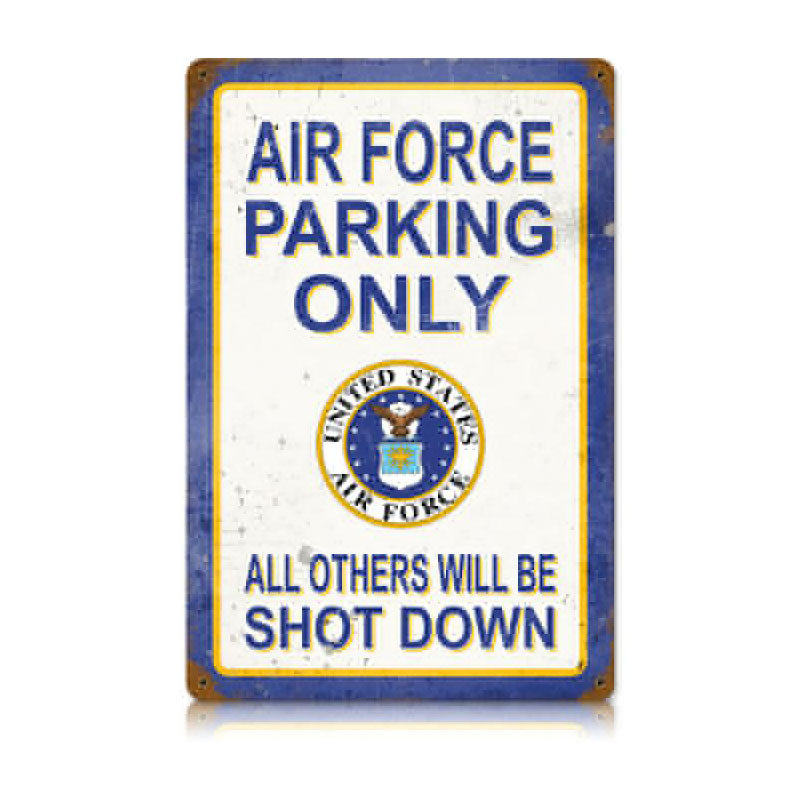 Air Force Parking Vintage Sign