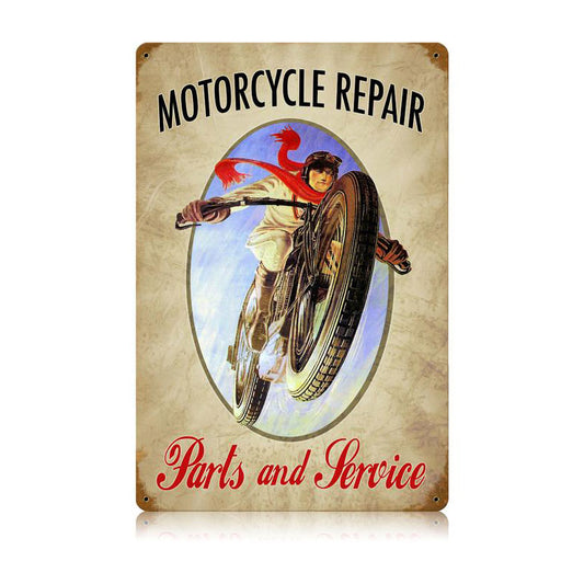 Motorcycle Repair Vintage Sign