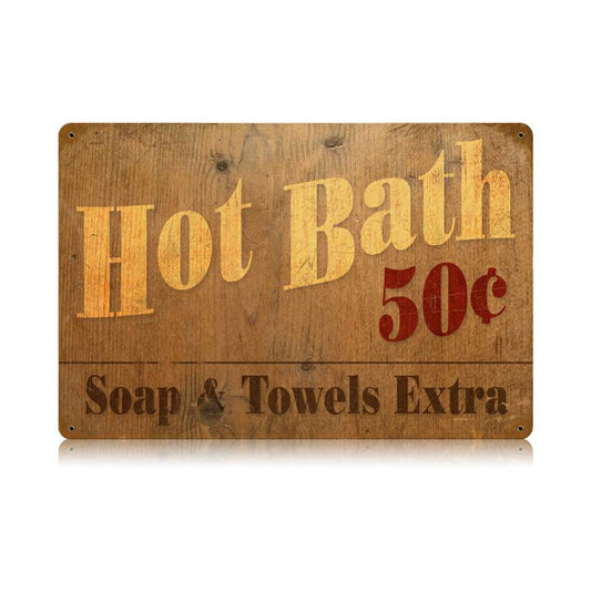 Hot Bath Vintage Sign