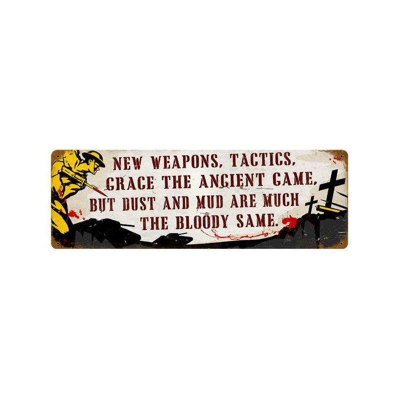 New  Weapons Vintage Sign