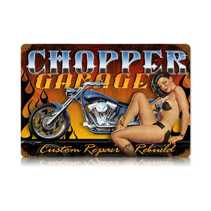 Chopper Garage Vintage Sign