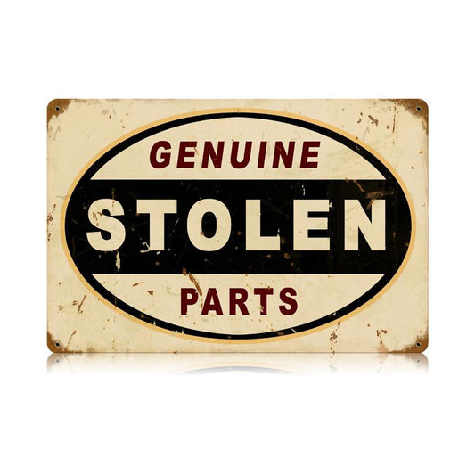 Stolen Parts Vintage Sign