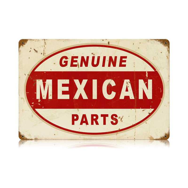 Mexican Parts Vintage Sign