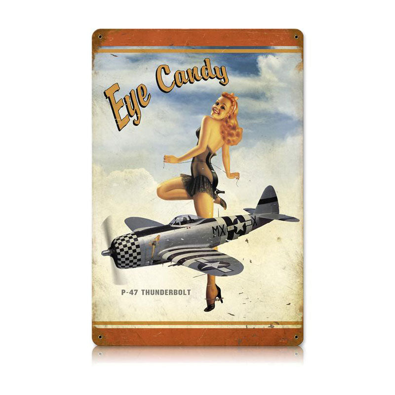 P-47 Eye Candy Vintage Sign