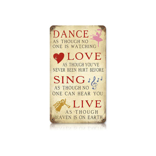 Dance Love Vintage Sign