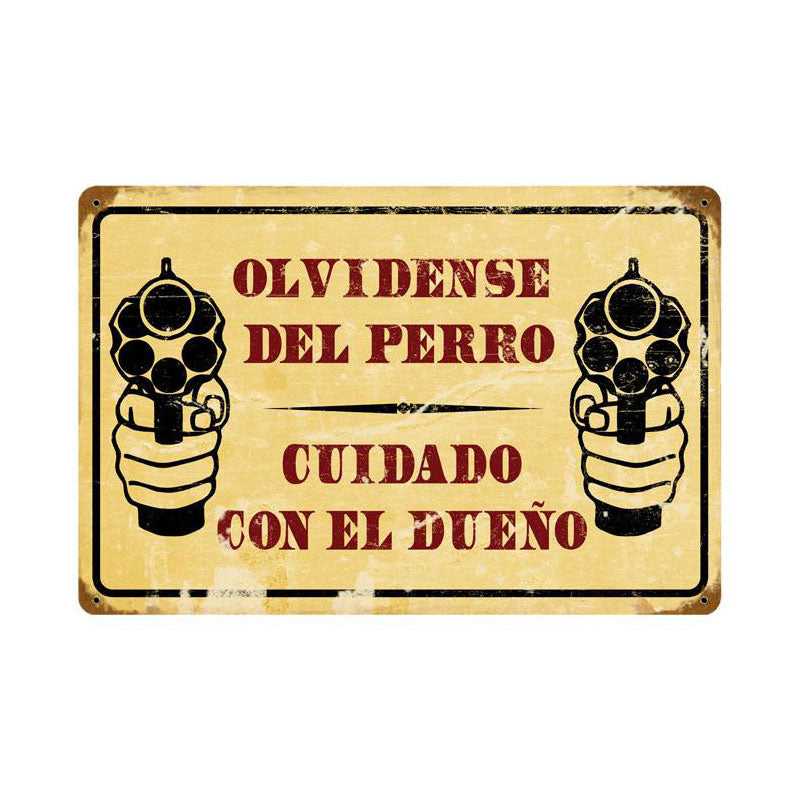 Cuidado Vintage Sign