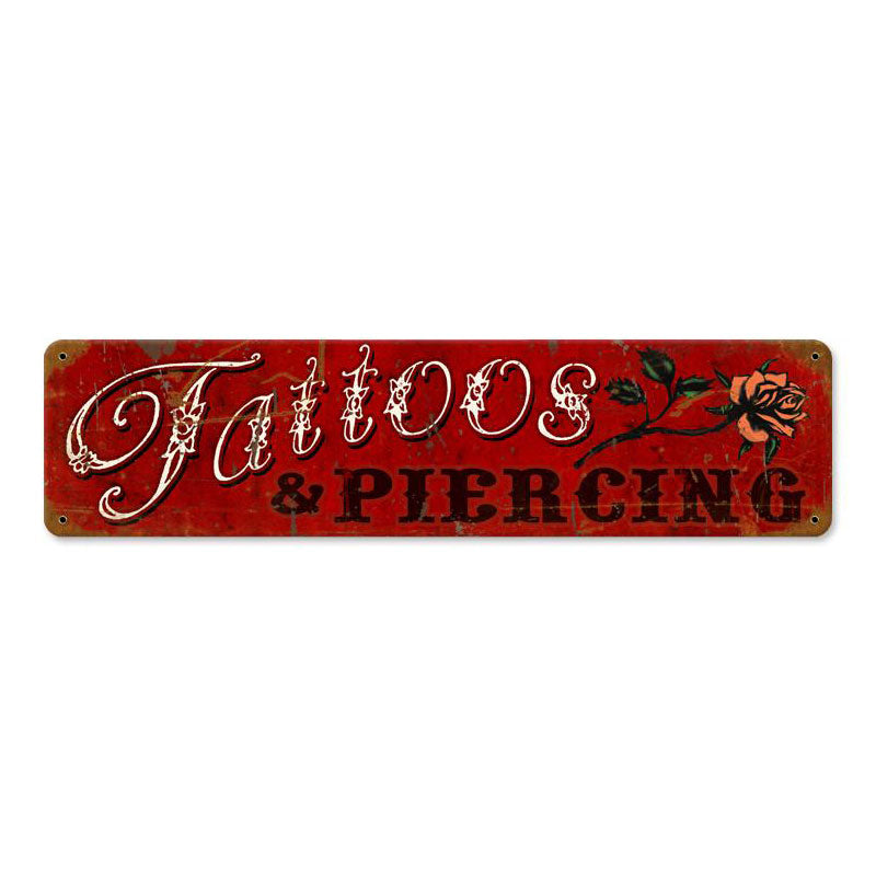 Tattoos Piercing Vintage Sign