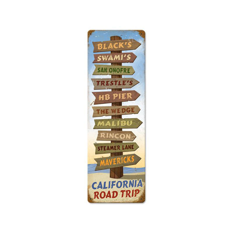 California Road Trip Vintage Sign