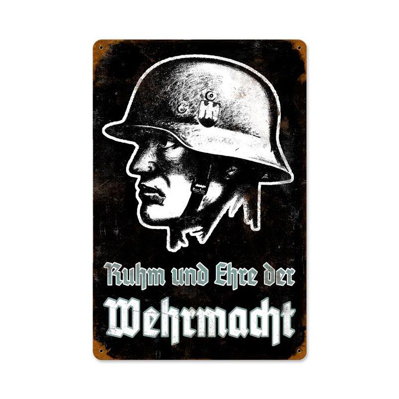 Ruhm Wehrrmacht Vintage Sign