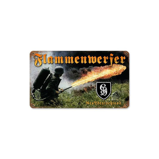 Flamethrower Vintage Sign