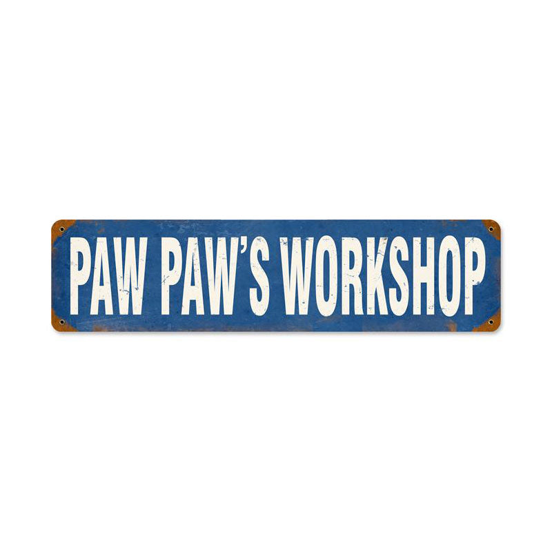 Paw Paw'S Workshop Vintage Sign