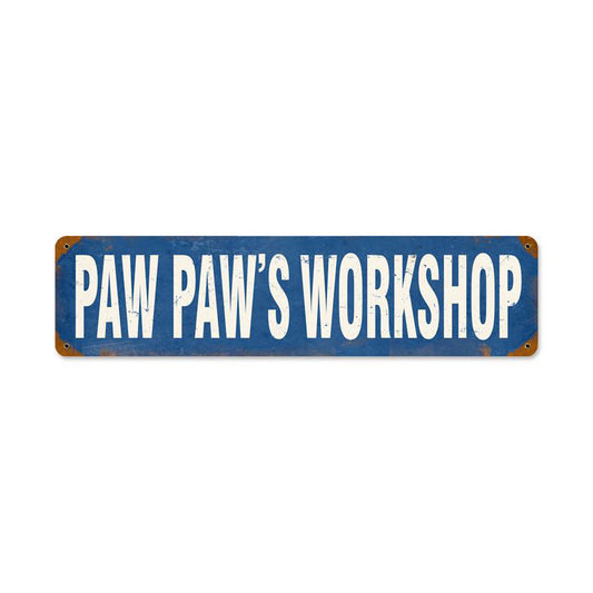 Paw Paw'S Workshop Vintage Sign