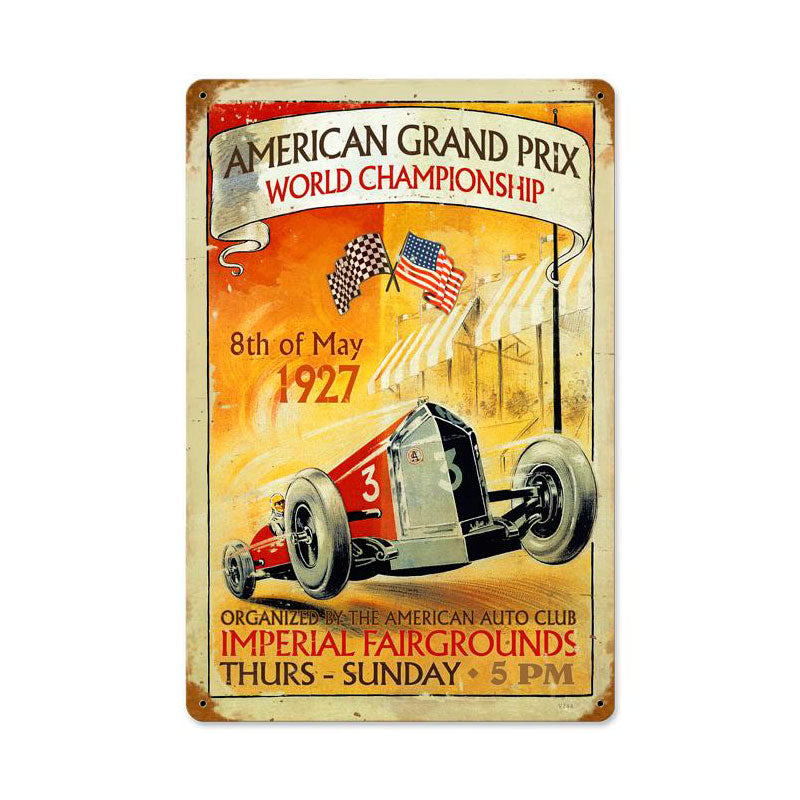 American Grand Prix Vintage Sign