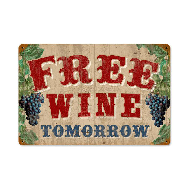 Free Wine Vintage Sign