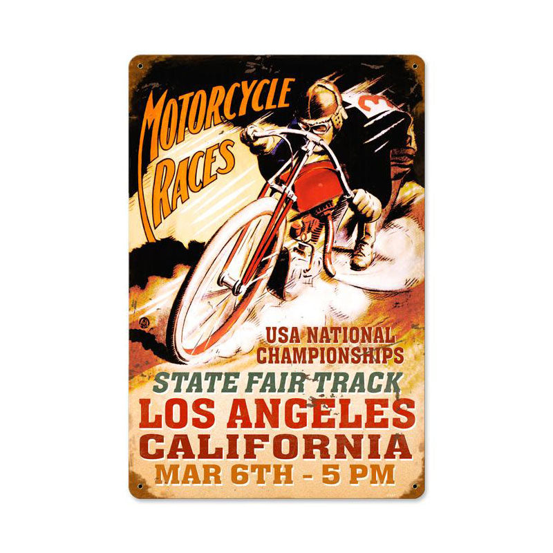 La Motorcycles Vintage Sign