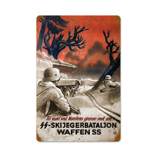 Skijegerbataljon Vintage Sign