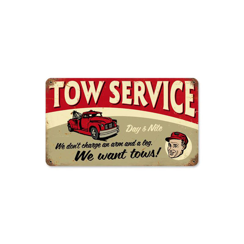 Tow Service Vintage Sign