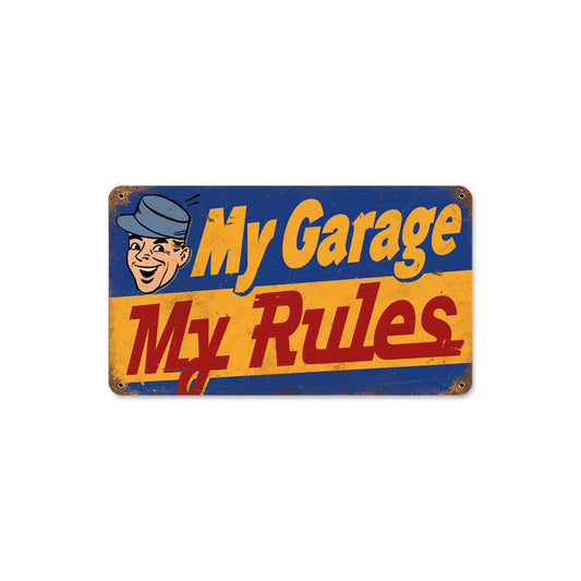 My Garage My Rules Vintage Sign