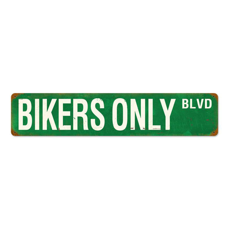 Bikers Only Blvd Vintage Sign