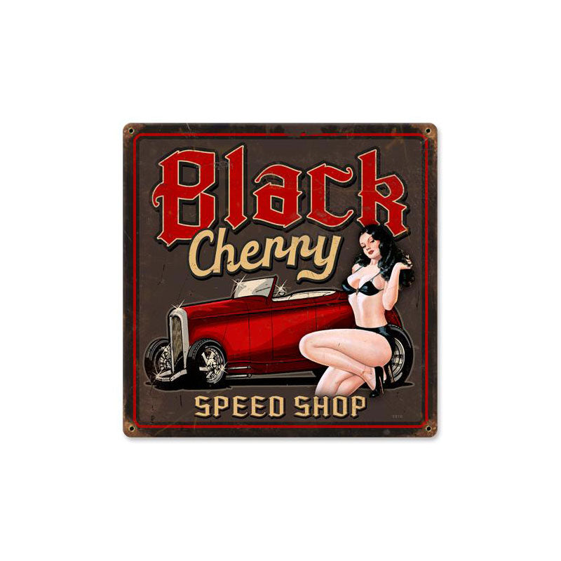 Black Cherry Vintage Sign