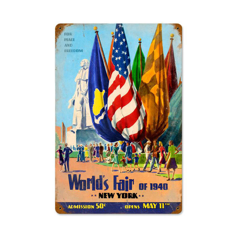 Worlds Fair Vintage Sign