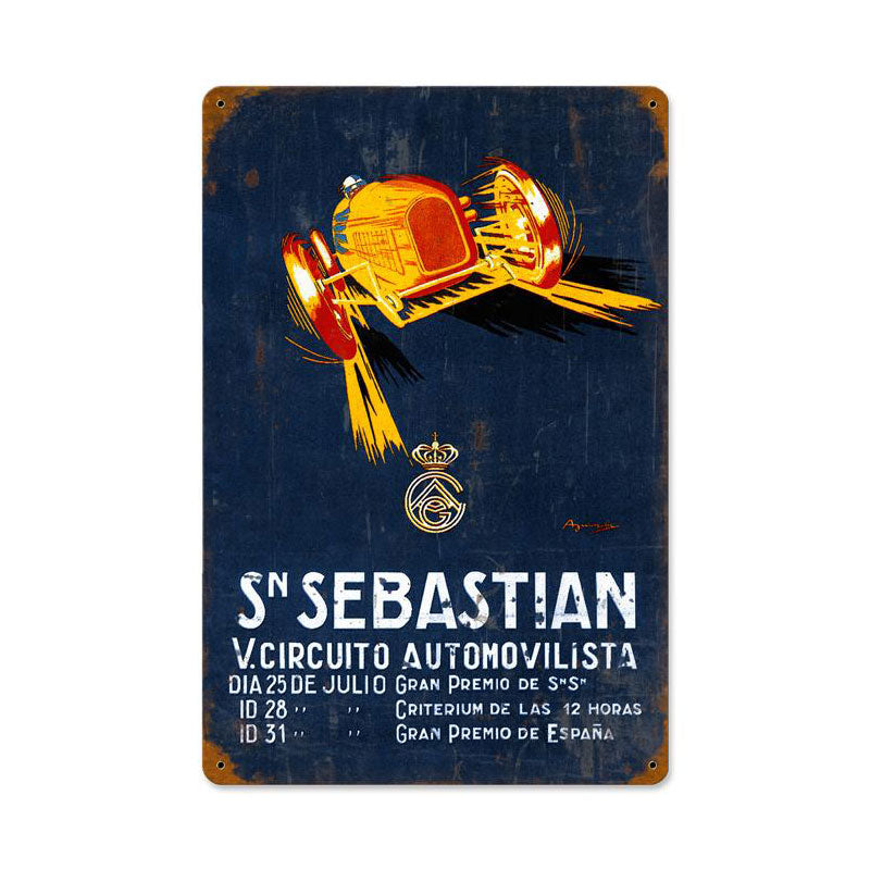 Sn Sebastian Vintage Sign