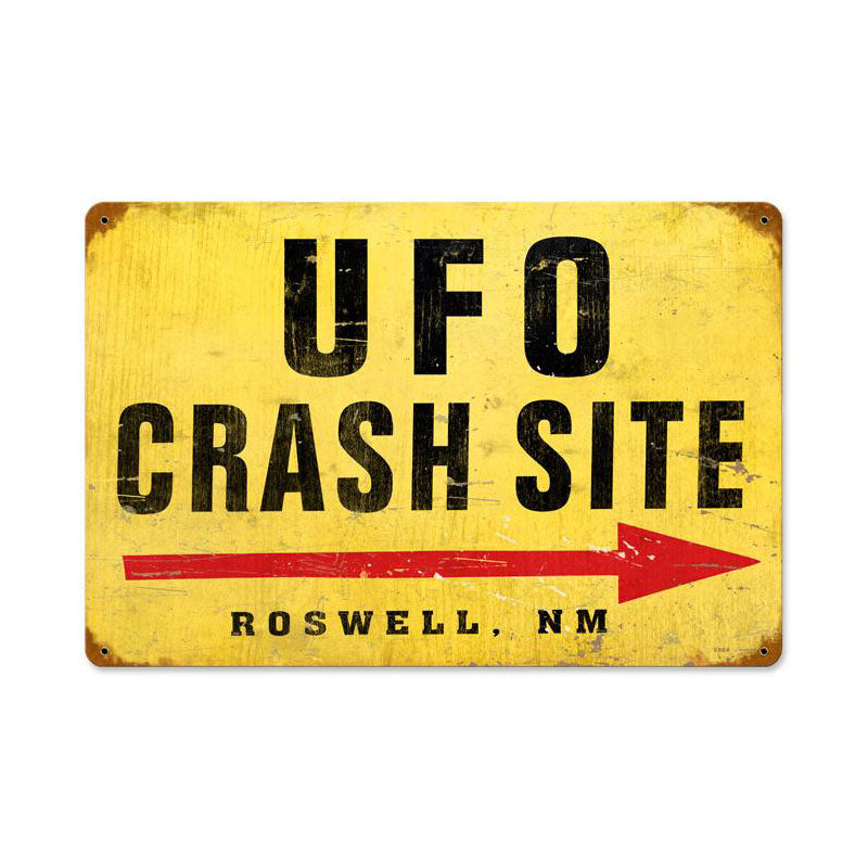 Ufo Crash Vintage Sign