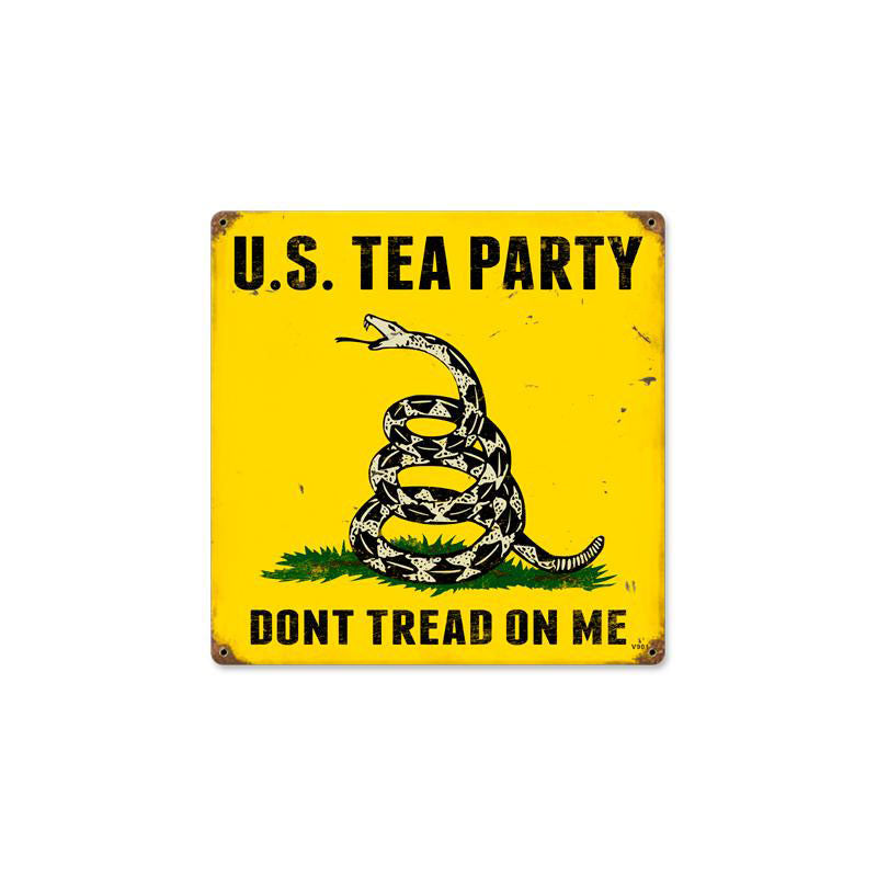 Us Tea Party Vintage Sign
