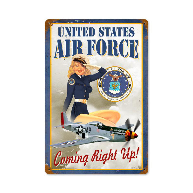 Us Air Force Girl Vintage Sign