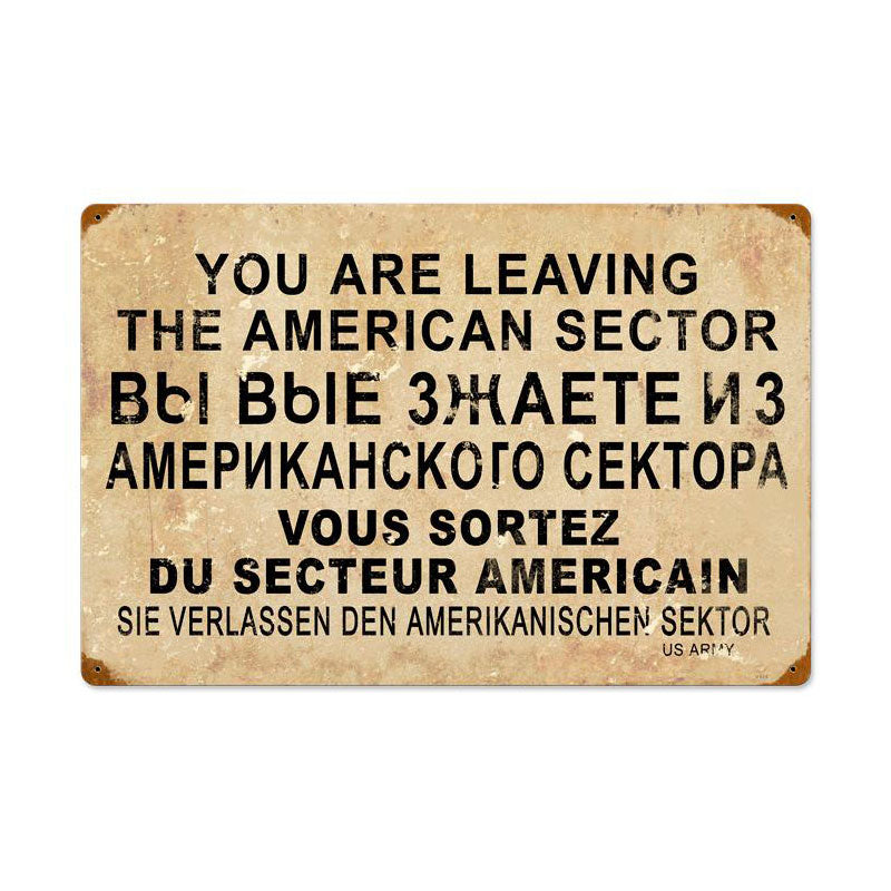 American Sector Vintage Sign