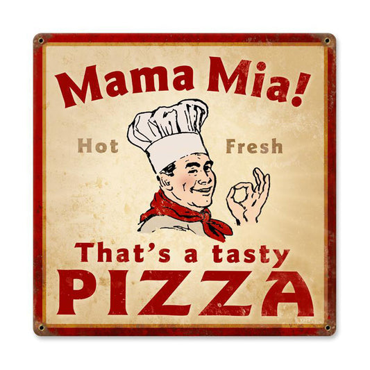 Mama Mia Pizza Vintage Sign