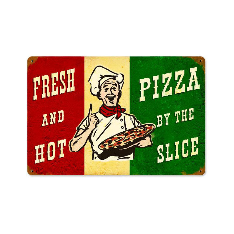 Fresh Hot Pizza Vintage Sign
