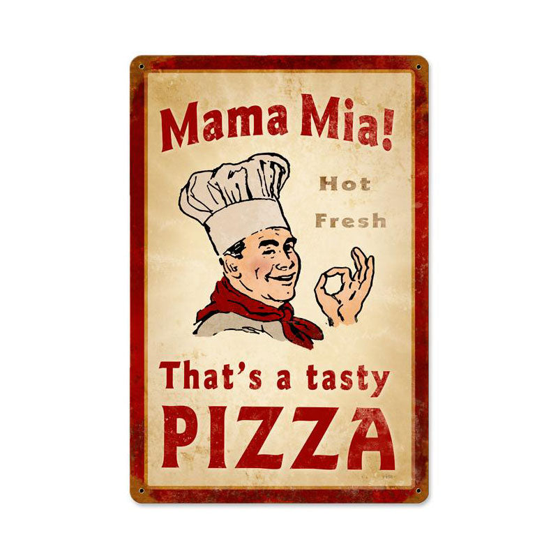 Mama Mia Pizza Vintage Sign