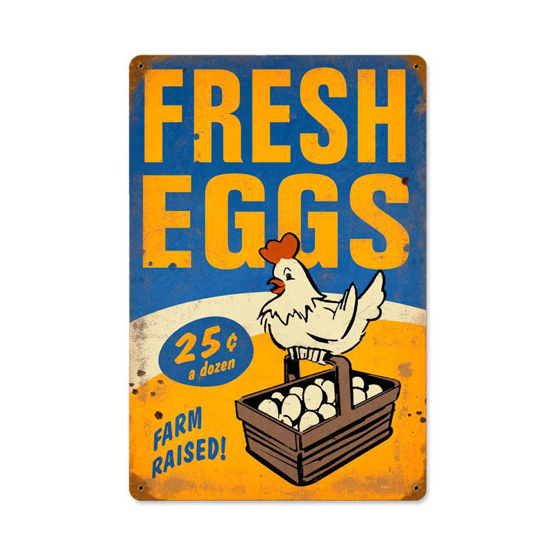 Fresh Eggs Vintage Sign