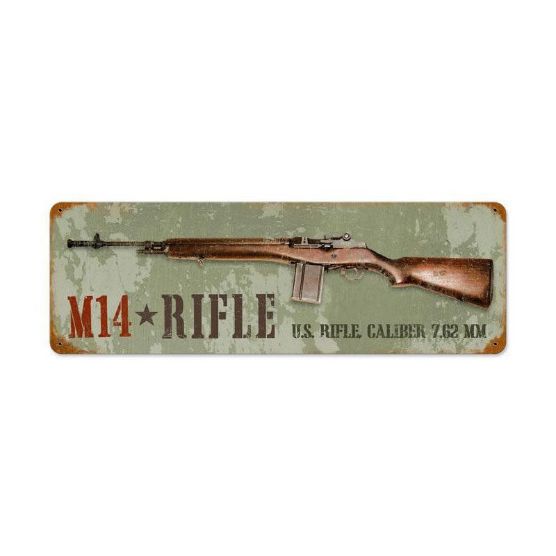 M14 Rifle Vintage Sign