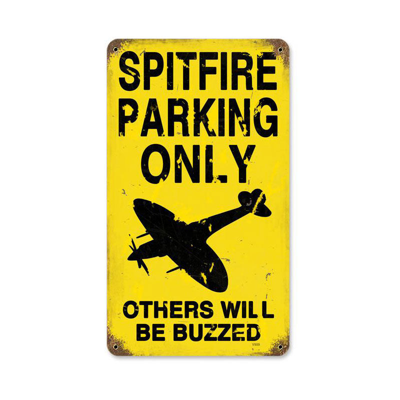 Spitfire Parking Vintage Sign