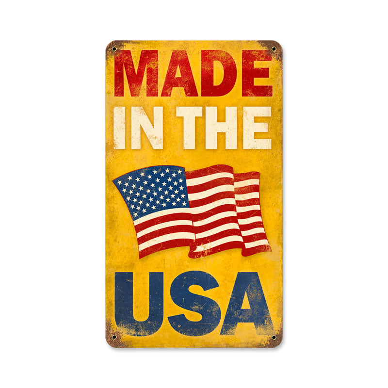 Made In The Usa Vintage Sign