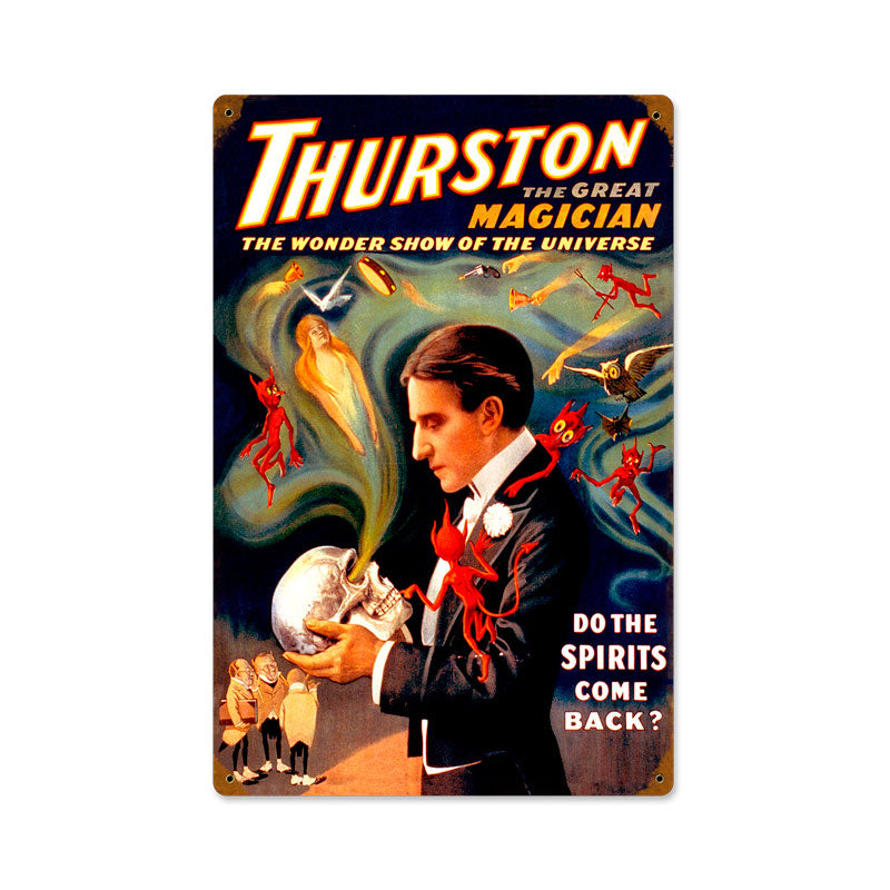 Thurston Spirits Come Back Vintage Sign