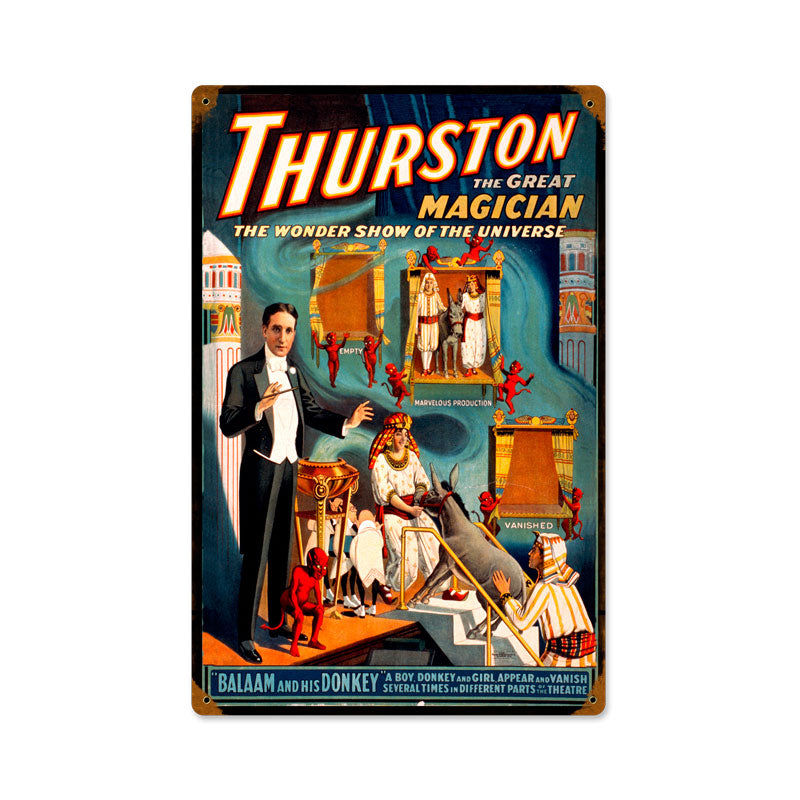 Thurston And His Donkey Vintage Sign