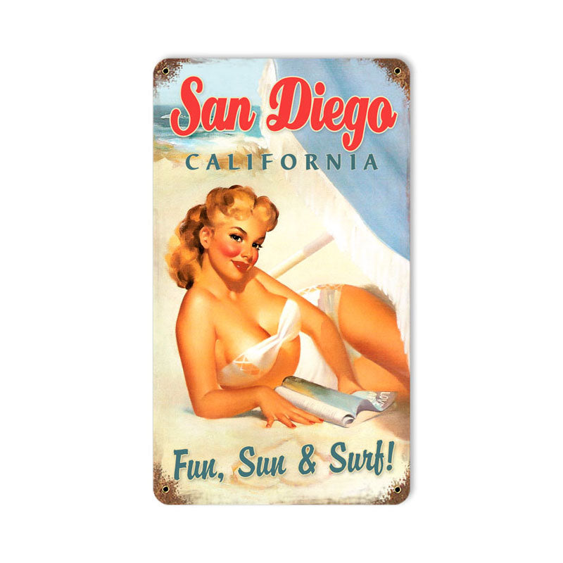 San Diego Pinup Vintage Sign