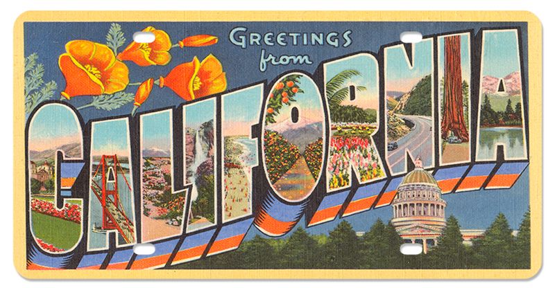 Greeting From California Vintage Sign